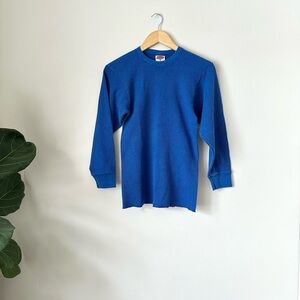 VTG 80s 90s Dickies Thermal Shirt Waffle Knit USA Made Sz M Streetwear Gorpcore